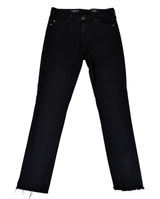 AG Adriano Goldschmied The Prima Ankle Cigarette Jeans Black Raw Hem 25R Photo 0