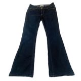 Paige Jeans Hidden Hills Women's‎ 30x29.5 Mid Rise Dark Wash Flared Slimming Photo 0