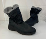 Totes‎ women's Rikki waterproof black faux fur lined zip snow winter boots shoes Photo 0