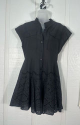 Zara Black Short Sleeve Dress Size Medium NWT Photo 0