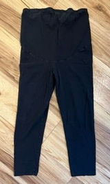 HM Sm/Med Mama Maternity Black Over Belly Leggings‎ Pants Minimal Basic Casual Photo 0
