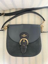 Coach Kleo Crossbody Shoulder Purse Bag 23 #C5688 in Blue Leather Suede Photo 0