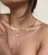 marrin costello lock necklace Gold Photo 0