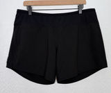 Oiselle Women's Long Roga Shorts Lined Black Yoga Running Size 14 Photo 0