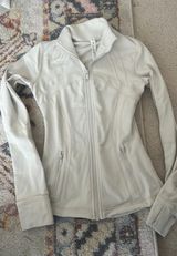 Cream Lululemon Jacket Zip-Up Photo 0