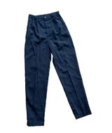 Vintage 90s High Waisted Navy Blue Dress Pants 🔥 Photo 0