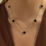 New Trendy Black Clover Jewelry Necklace Photo 0