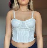 Urban Outfitters White Corset Photo 0