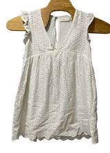 Mustard Seed Dress Lace Ruffle Sleeves Lightweight‎ Shorts Lined Small V Neck Photo 0