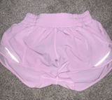 Lululemon Hot Shorts 2.5" Pink low rise size 2 Photo 0