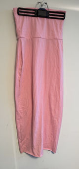 Skims Cotton  Foldover‎ Skirt Size Medium Pink Flaw Cut Hem Photo 0