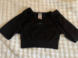 Gymshark Top Cropped Long Sleeve Black Photo 0