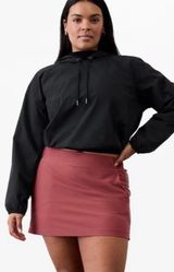 Athleta Brooklyn Pull On Tennis Golf Mid Rise 13.5" Mini Skort Skirt Red Rock 10 Photo 0