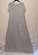 Free People Beach Crossover Short Sleeve Tulip Slit Maxi Dress lilac purple L Photo 0