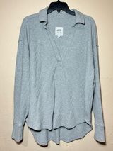 Aerie Waffle Knit Polo Shirt Photo 0