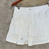 Lululemon Women’s Pace Rival Skirt Skort 4-way Stretch 15" Golf Run in White 6 Photo 0