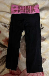 XS Pink heart Pink overlap yoga pants Photo 0