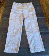 Lee Women’s Cargo Pants Gray Relaxed Fit Mid Rise Straight Leg Size 12 Medium Photo 0