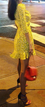 Vero Moda Yellow Floral Dress size small, worn once. Photo 0