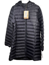 Zeroxposur Quilted Puffer Women's Large Black Packable Hooded Lightweight NWT Photo 0