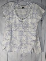 Free People We The Free Short Sleeve Boho Cloud Wash Grunge Casual Festival Top Photo 0
