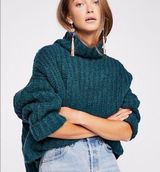 Free People Chunky Knit‎ Turtleneck Sweater Photo 0