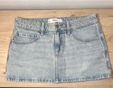Light wash Hollister denim skirt with built in shorts Photo 0