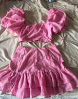 Pink skirt and top set Photo 0