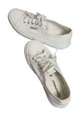 Superga White Canvas Cotu Classic Sneakers Men-6 Women 7.5 Photo 0