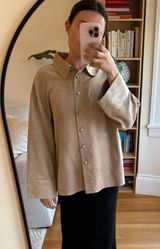 ZARA Suede Button-Up Photo 0