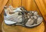 Merrell Hiking Shoes 9.5 Elephant/Pink Waterproof Vibram Low Lace Up Photo 0