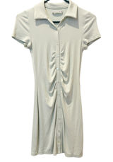 Abercrombie & Fitch Y2K‎ Ribbed Polo Mini Dress XS Button Down Green Preppy Photo 0