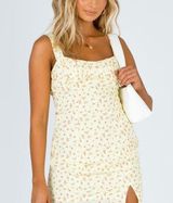 Princess Polly Women's Cream and Yellow Dress Photo 0