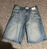 Light Blue Denim Shorts Photo 0