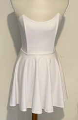 Lucy in‎ the Sky - Fit And Flare Straples Mini Dress - Size S. Photo 0