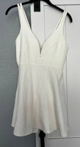 Lulus White Mini Dress V Neck Sleeveless‎ Cocktail Party Dress Photo 0