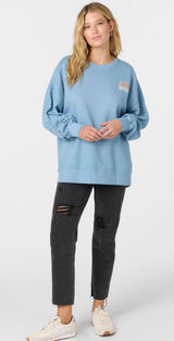 O'Neill Women's Sky‎ Blue Sunburst Sweatshirt Photo 0