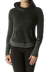 Alo Yoga Charcoal Grey Fleece Lined Hoodie Sweatshirt Women Size Small Photo 0