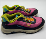 Merrell Waterproof Hiking Shoes Women 6 Pink Navy Neon Trail Sneakers Photo 0