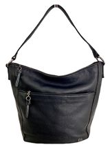 The Sak Black Leather ‘Lucia’ Hobo Shoulder Bag Photo 0