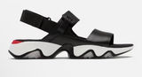 SOREL Kinetic Impact 2 Black Leather Sporty Chunky Strappy Sandals 7.5 Photo 0