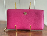 A Very Rare Pebbled Leather NWOT Vintage Zip Around Valentina Wallet Photo 0