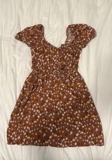 LA Hearts Brown Floral Sundress Photo 0
