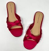 Who What Wear Grace Satin Sandals Pink Sz 7 NWT Photo 0