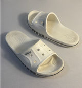Crocs‎ Iconic Bayaband Slides Sandals White Navy Unisex M4/W6 Water Outdoor Shoe Photo 0