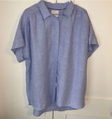 J.Crew $118 Relaxed 100% Linen Womans LT Baird McNutt Irish Linen Short Sleeve Photo 0