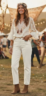 Abercrombie & Fitch Curve Love The 90s Relaxed Jean High Rise White 26 2R 5893 Photo 0
