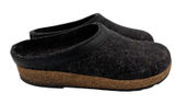 Haflinger Grizzly Wool Clogs Charcoal Gray Felt Slip On Shoes EU 39 Womens 8-8.5 Photo 0