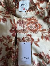NWT MISA Los Angeles Cream Floral Balloon Sleeve Mini Dress S Photo 0
