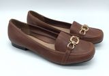 Charter Club Womens Alettee Loafers Flats Slip On Faux Leather Brown 8 Photo 0
